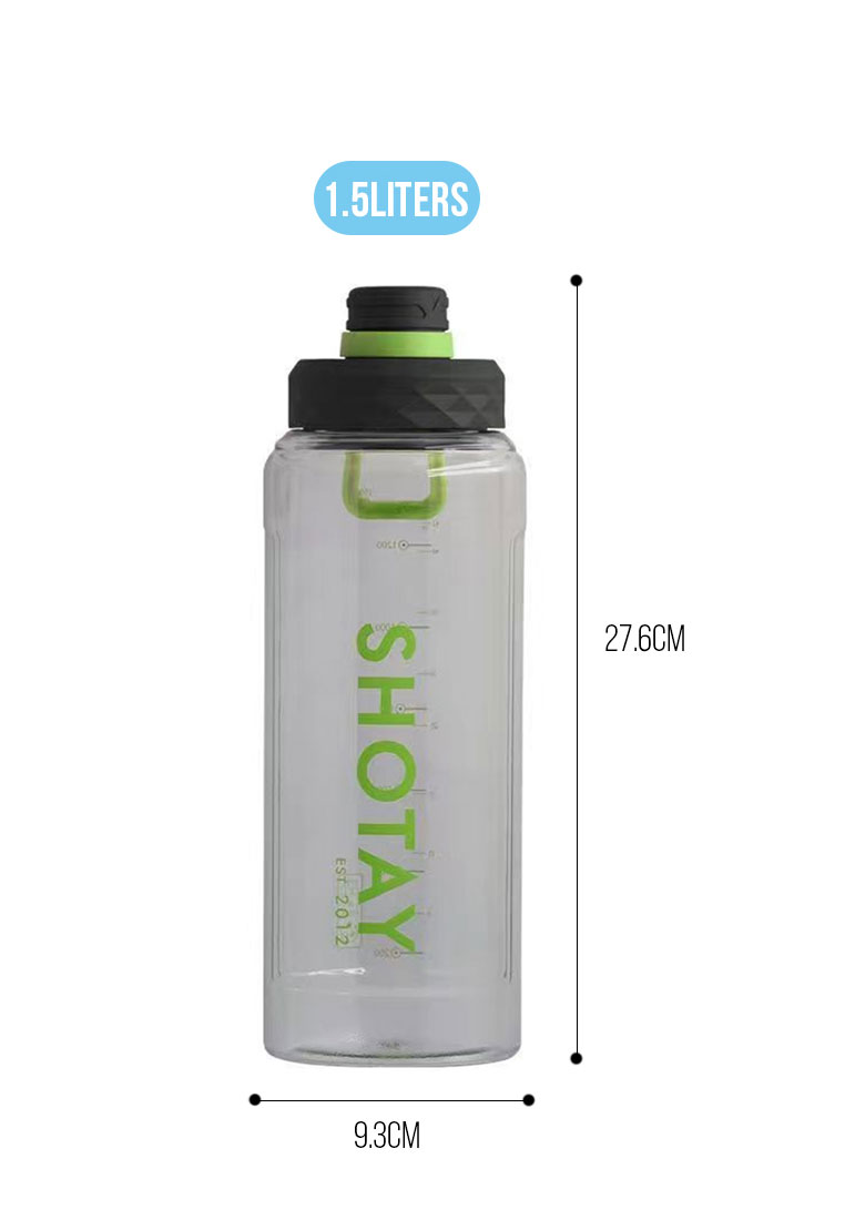 Latest Gadget Shotay 4508 1.5L Water Bottle 27.6×9.3cm – Dark Green