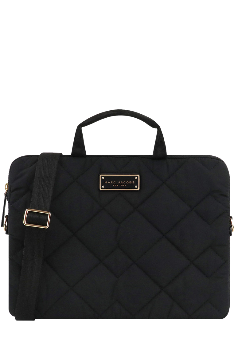 Marc Jacobs Quilted Nylon Laptop Bag in Black S550M06FA21
