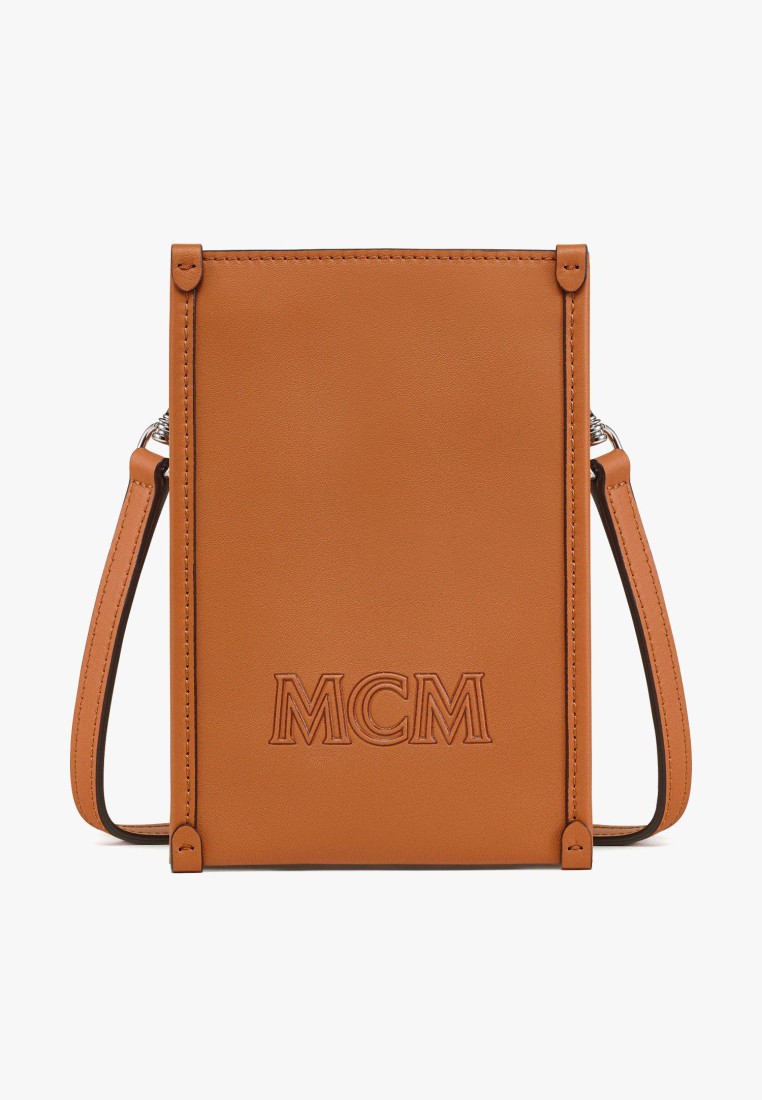MCM Aren Lanyard Phone Case in Spanish Calf Leather