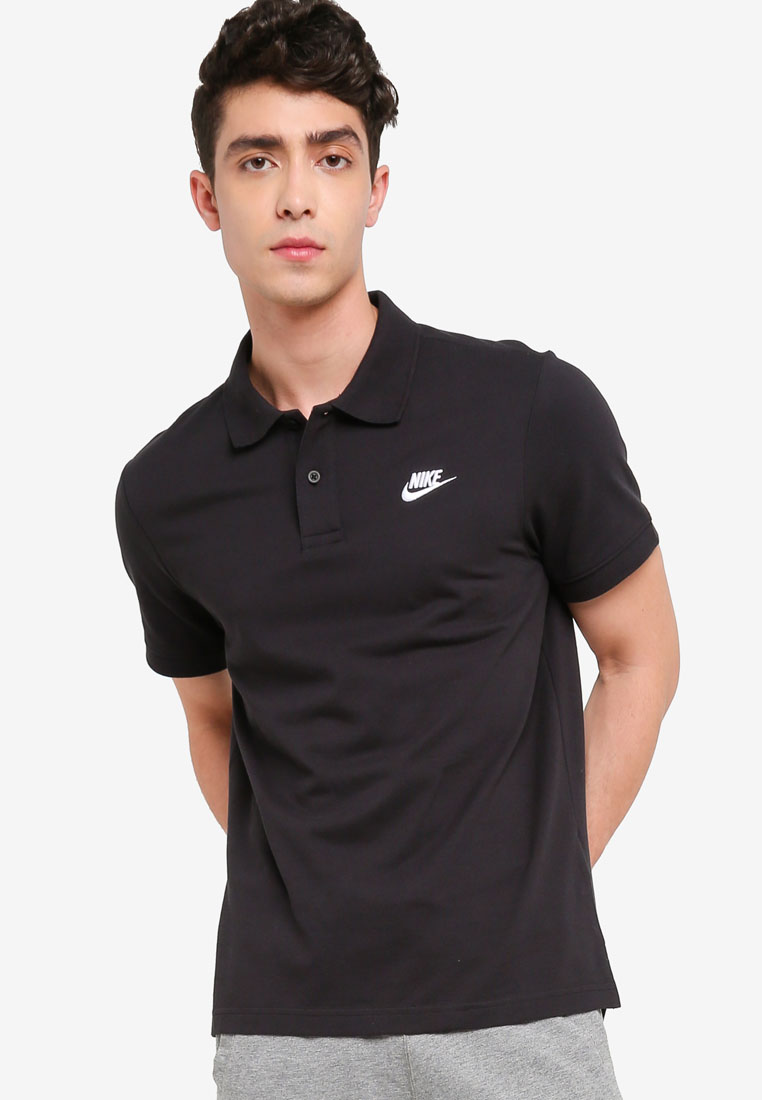 grey nike polo
