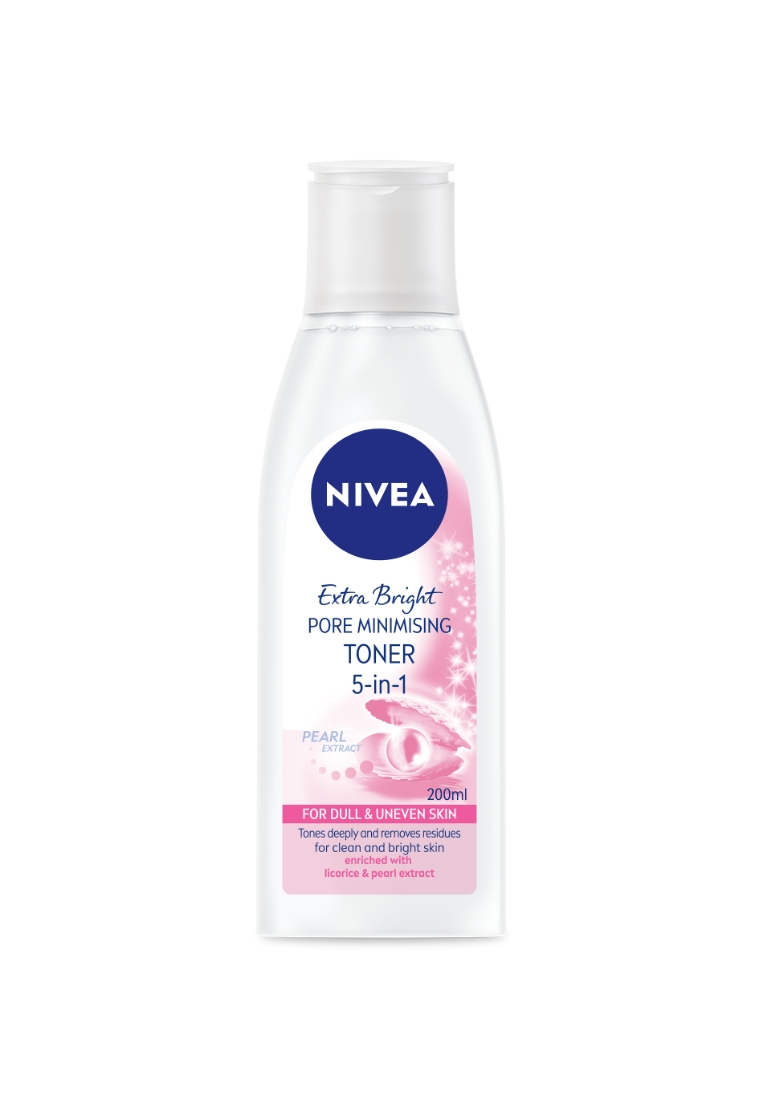 NIVEA Face Cleanser Extra Bright Pore Minimising Facial Toner, 200ml