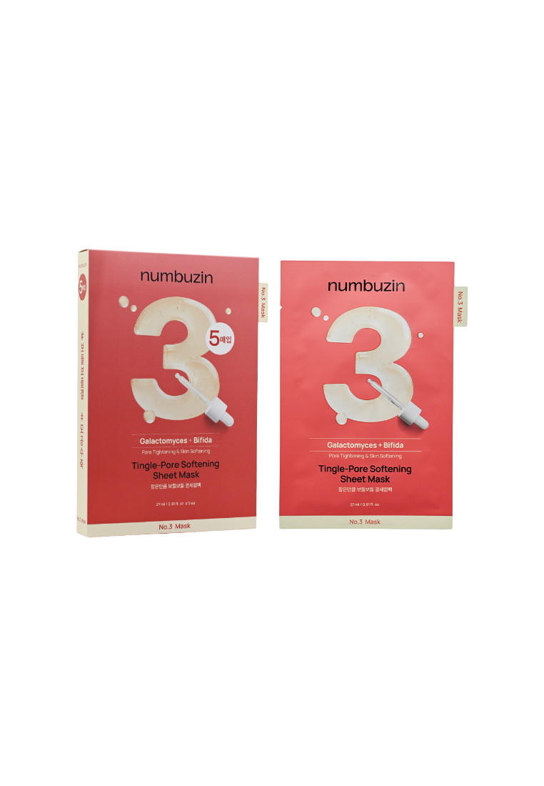 NUMBUZIN No.3 Tingle Pore Softening Mask(5pcs) 5piece