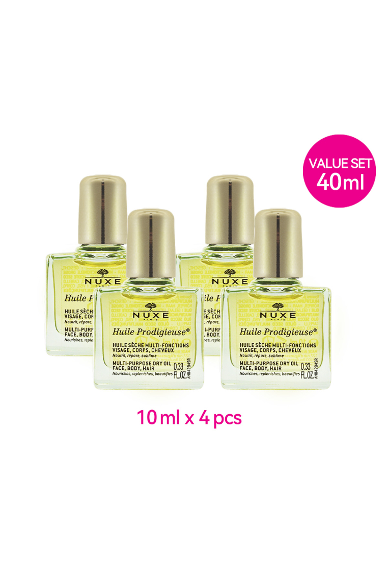 NUXE Huile Prodigieuse® Multi-Purpose Dry Oil Value Set (10ml x 4pcs)