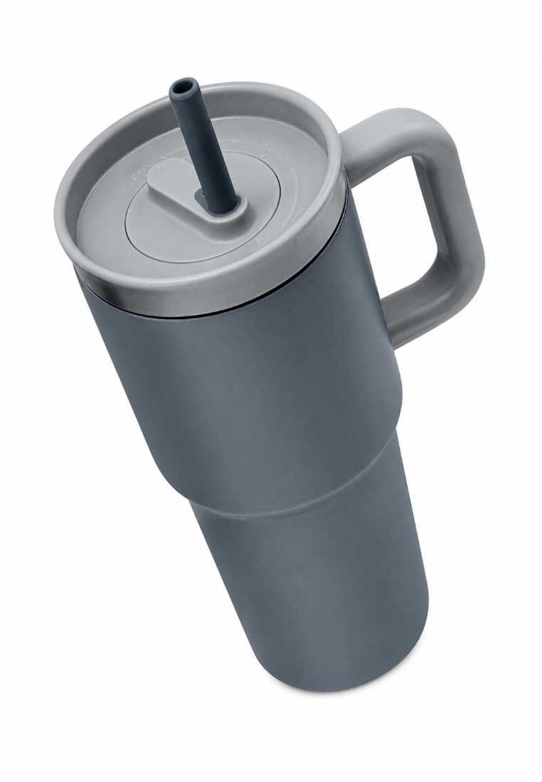 Quencha 40oz Insulated Mug Tumbler Double Wall BPA Free Horizon Vacuum Flask - Forge Slate