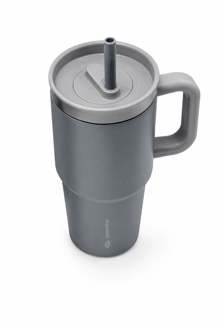 Quencha 20oz Insulated Mug Tumbler Double Wall BPA Free Horizon Vacuum Flask - Forge Slate
