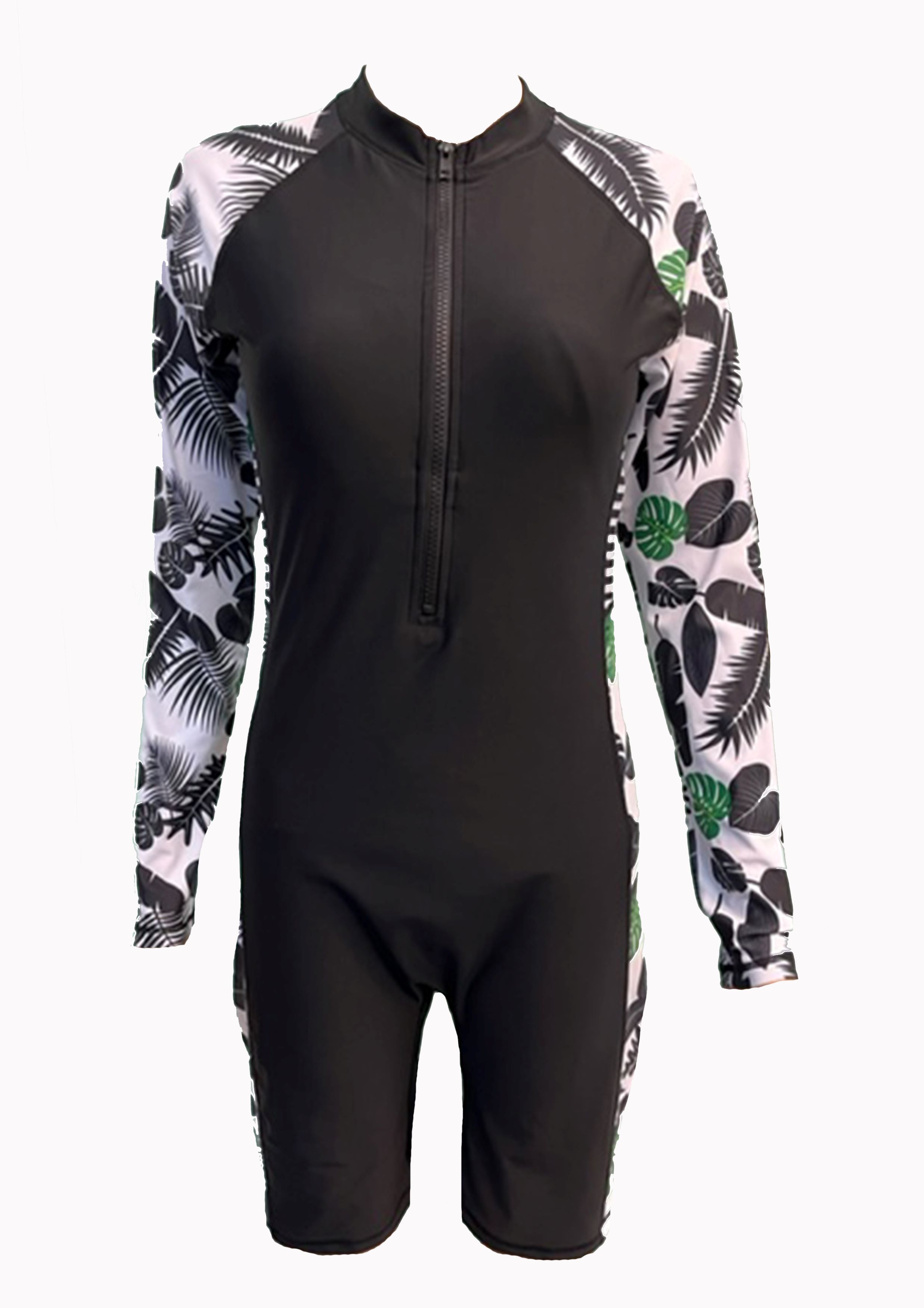 Women's one-piece chlorine-resistant swimsuit Kamiye - Imo Black