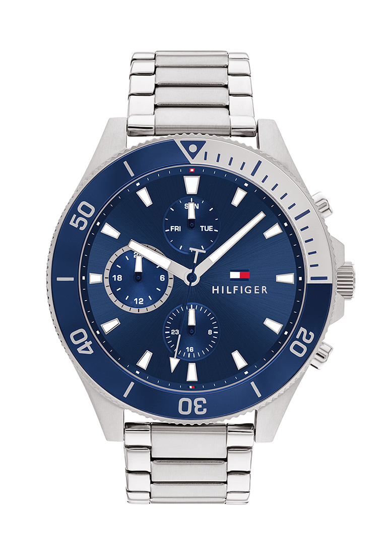 Tommy Hilfiger Analogue Quartz Watch With Stainless Steel Strap 1710409 in Silver Metallic Womens Mens Accessories Mens Watches 