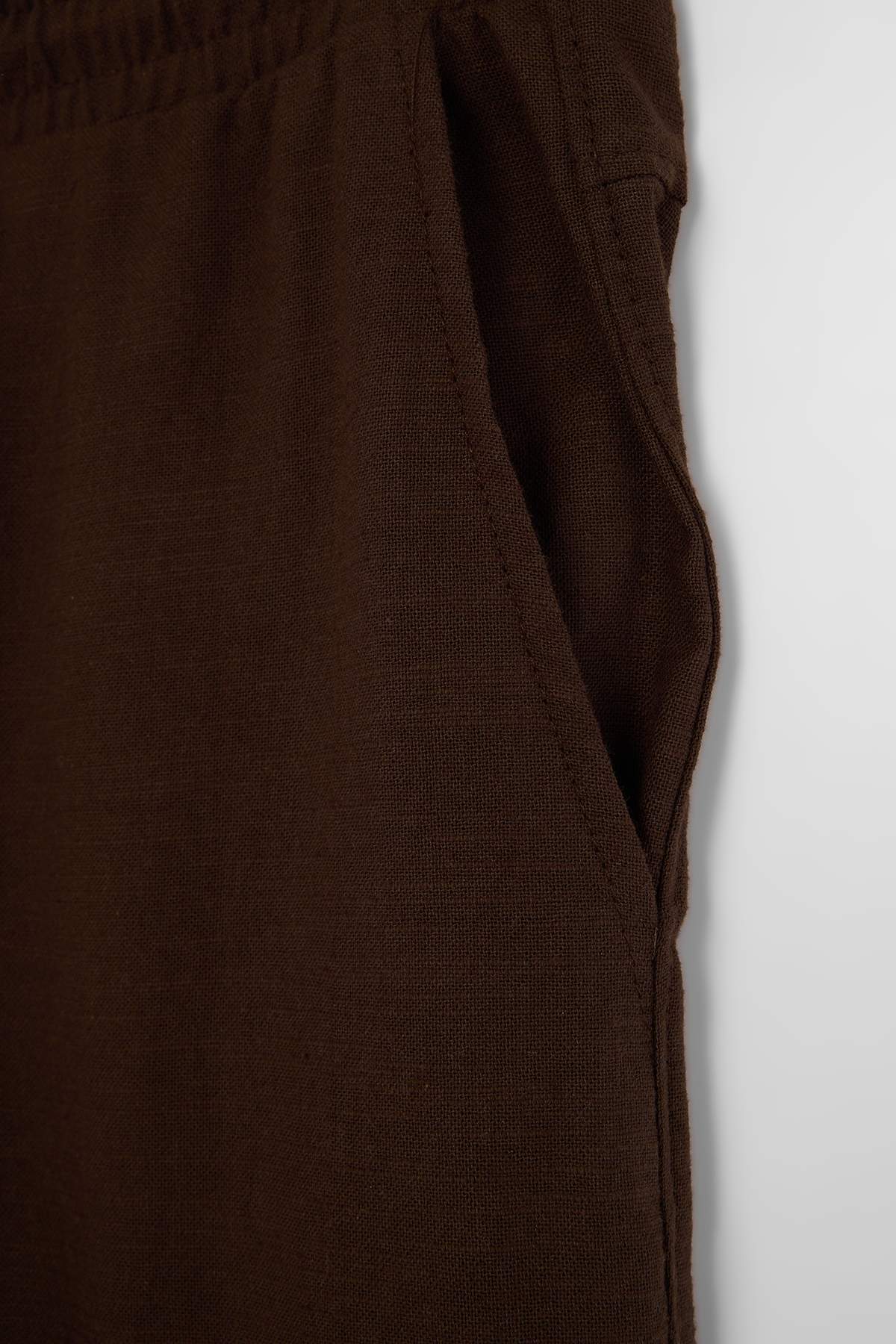 Trendyol Brown 100% Cotton Seasonal Pocket Elastic Waist Baggy Men'S Trousers Tmnaw27Pl00008
