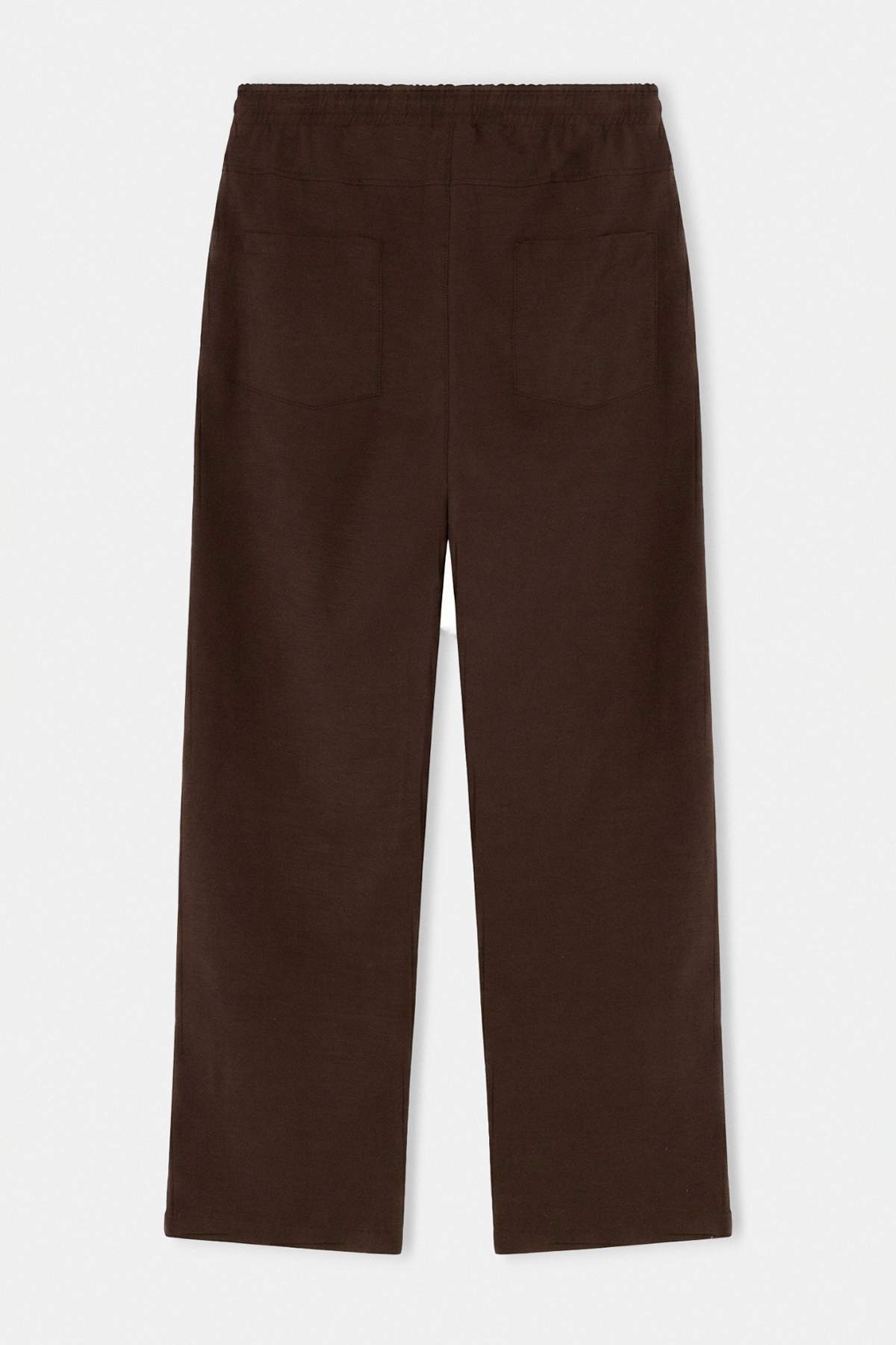 Trendyol Brown 100% Cotton Seasonal Pocket Elastic Waist Baggy Men'S Trousers Tmnaw27Pl00008