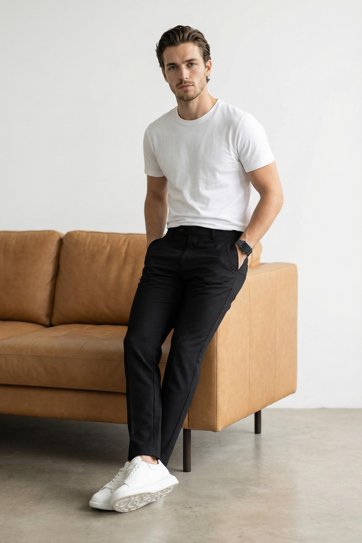 Trendyol Black Slim Fit/Tight Fit Pipe Leg High Waist Summer Men'S Woven Trousers Tmnss26Pl00022