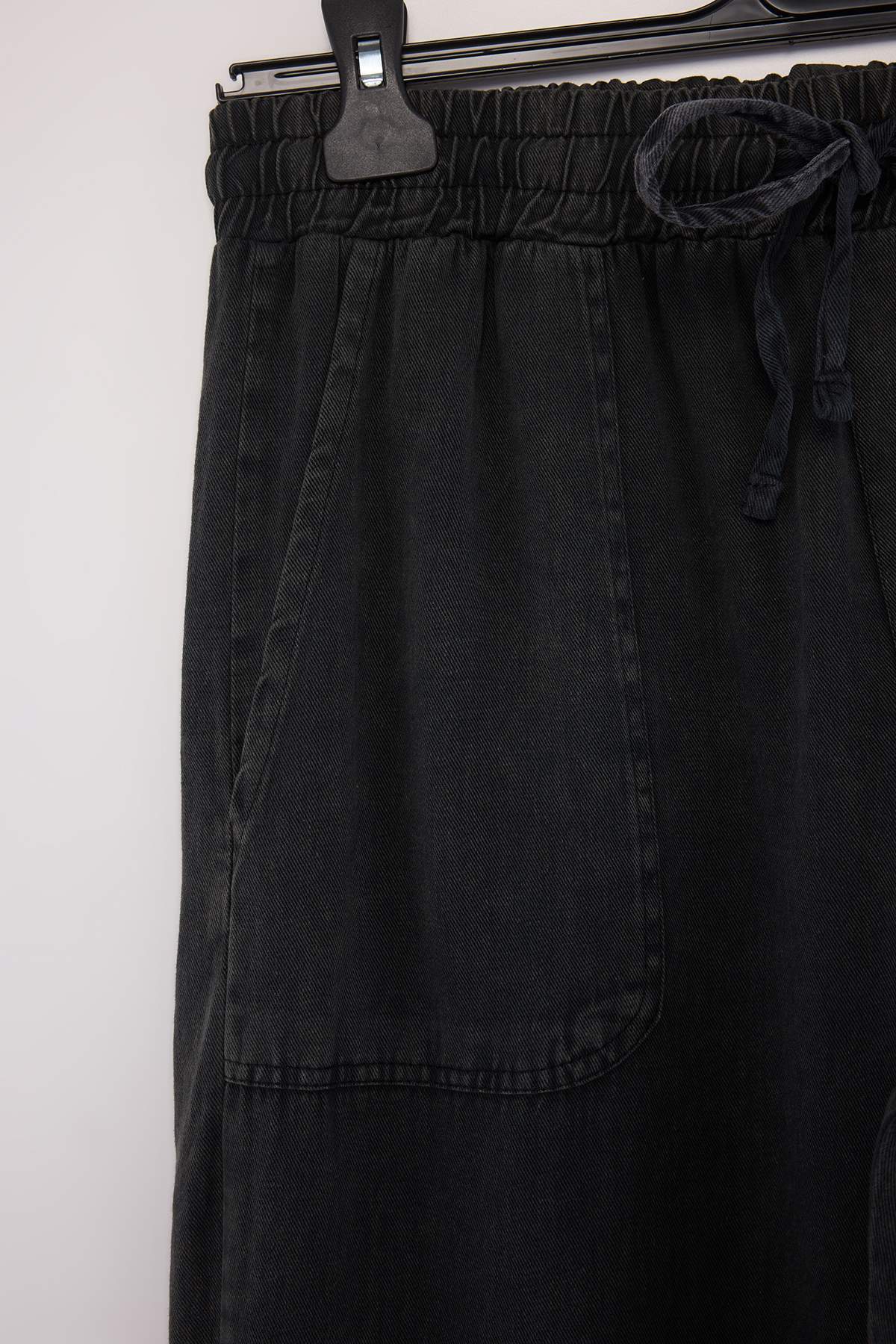 Trendyol Black Denim Look Straight Fit Men'S Trousers Tmnaw27Pl00003