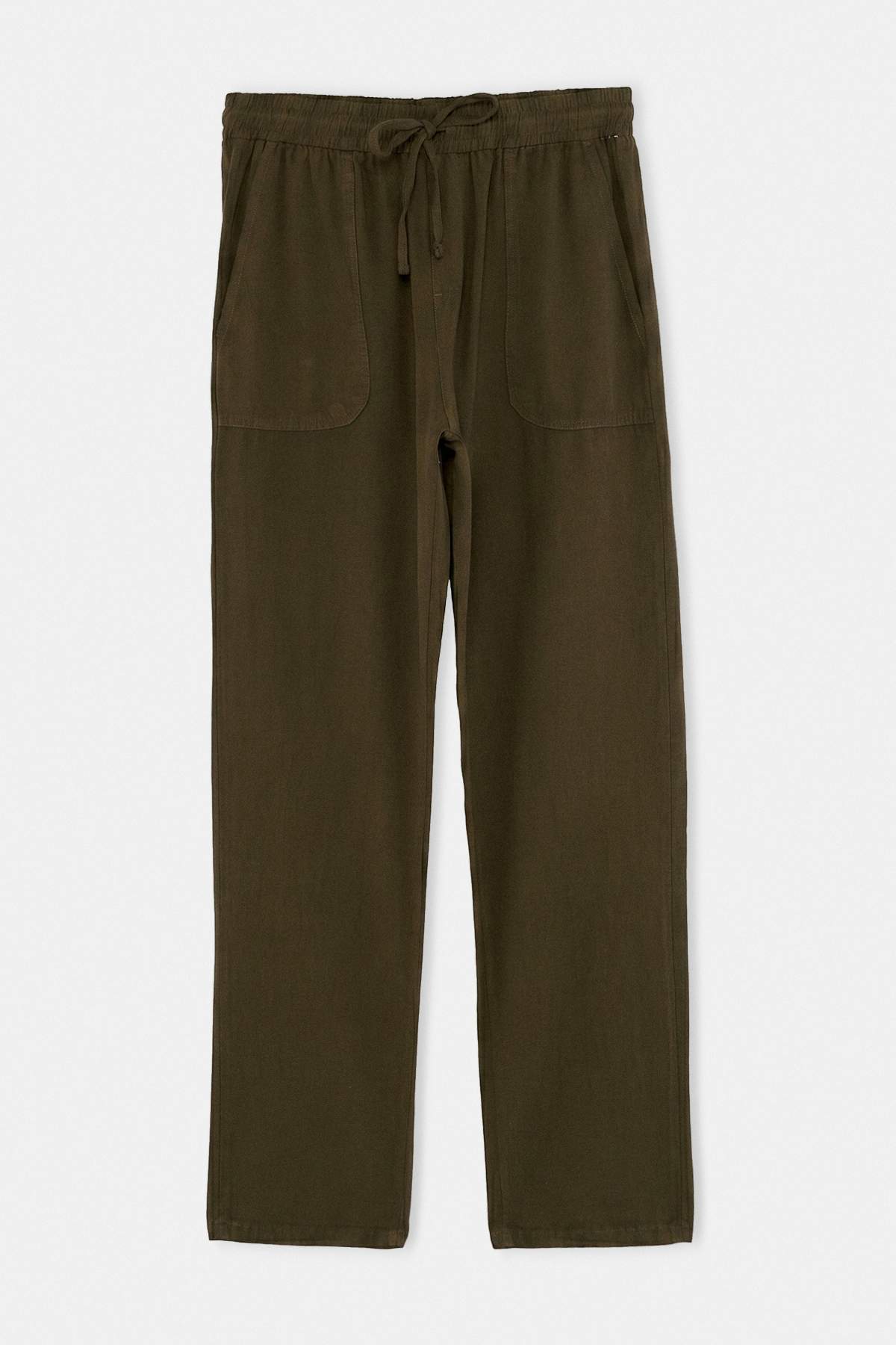 Trendyol Haki Denim Look Straight Fit Men'S Trousers Tmnaw27Pl00003