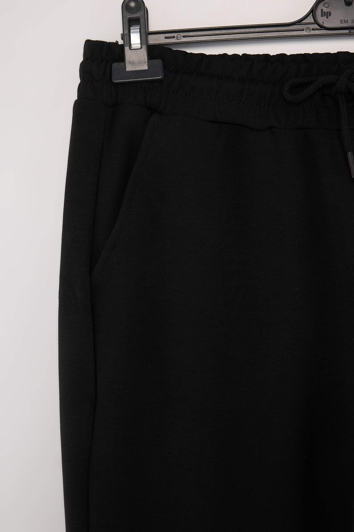 Trendyol Black Regular Fit Tok Fabric Knitted Pants Sweatpants Tmnaw27Ea00002