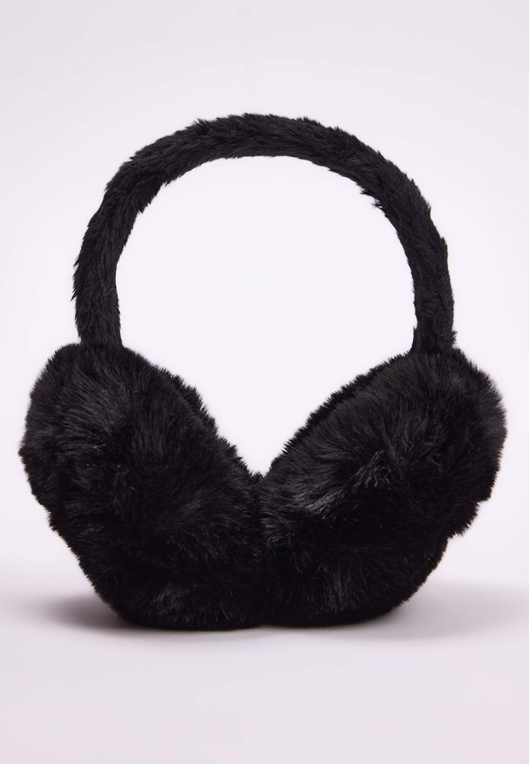 Trendyol Black Women'S Plush Headphones Twoaw26Br6