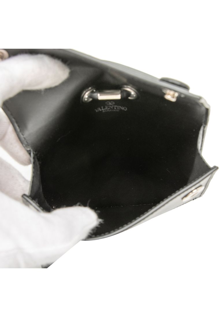 Pre-Loved Valentino Leather Vltn Phone Case With Strap